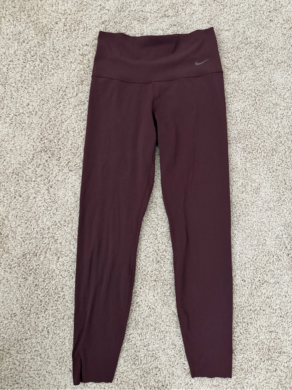 Nike Maroon High-Rise Leggings